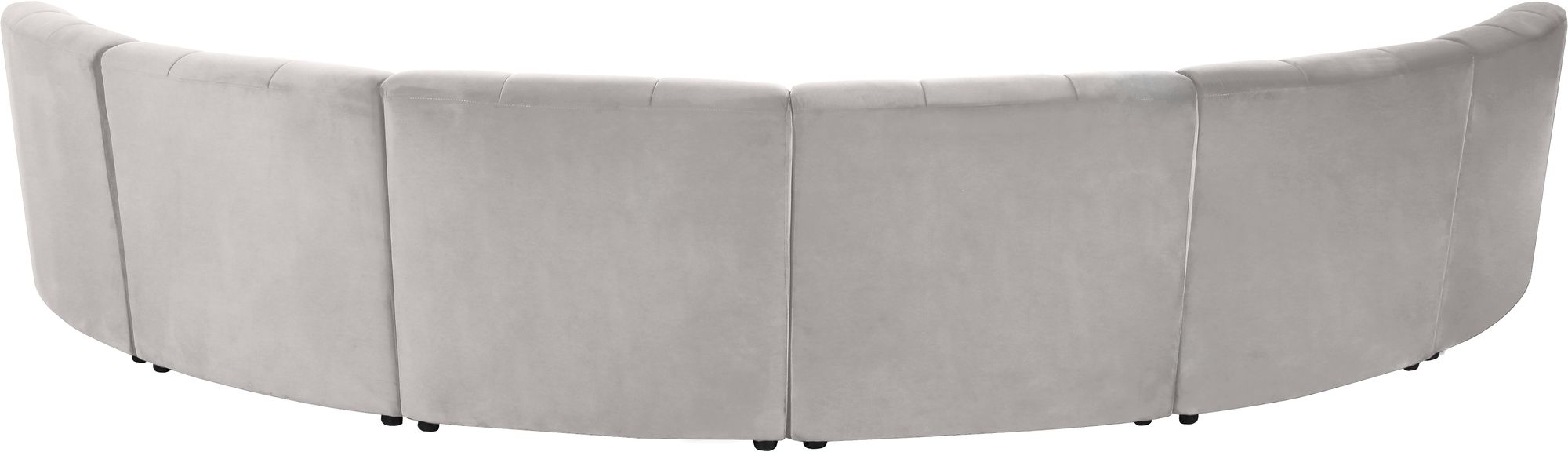 Limitless 161" 6-Piece Modular Velvet Sectional