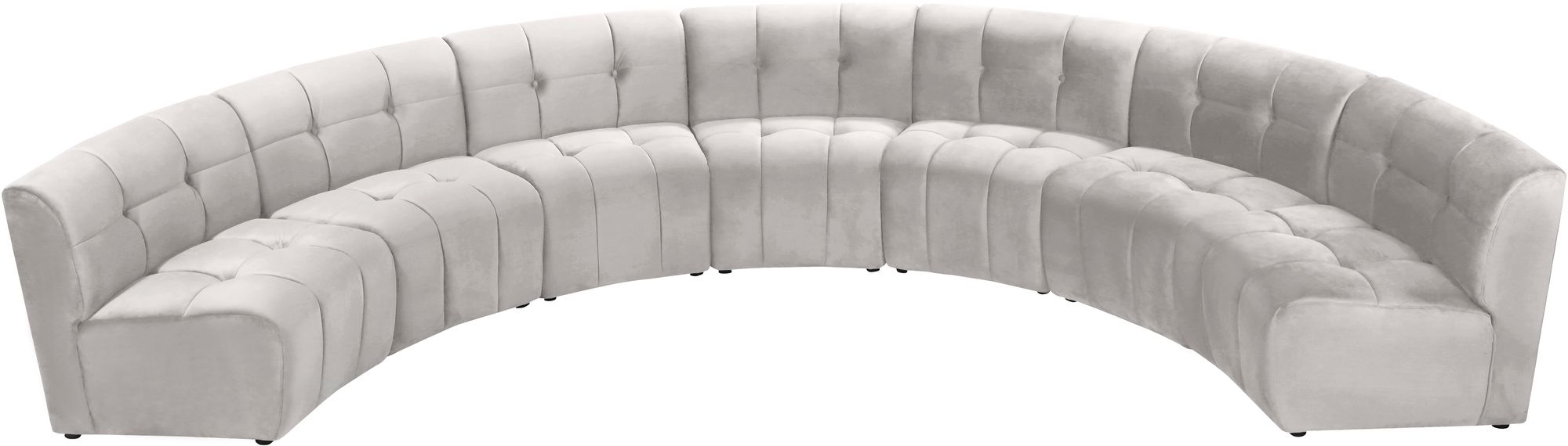 Limitless 170" 7-Piece Modular Velvet Sectional