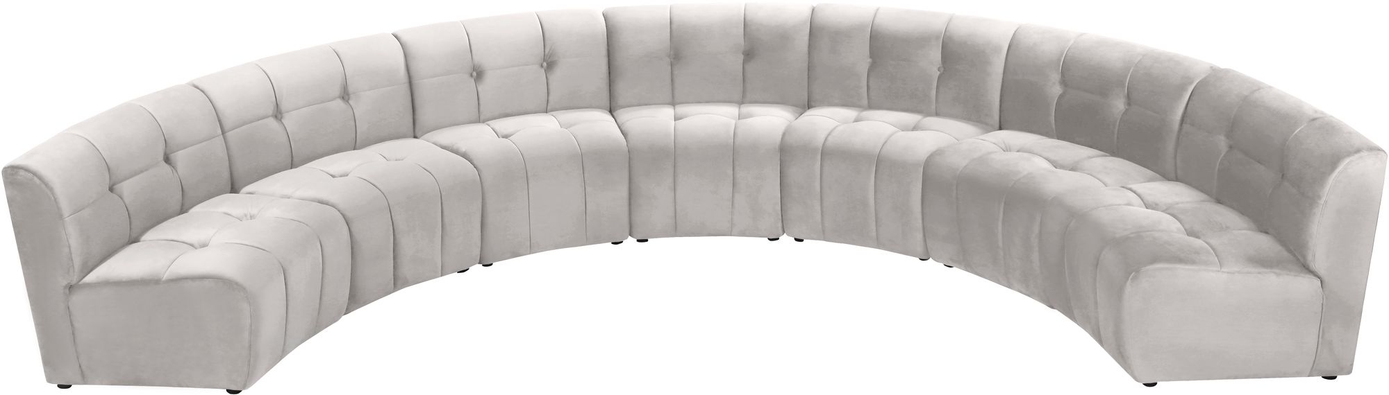 Limitless 170" 7-Piece Modular Velvet Sectional