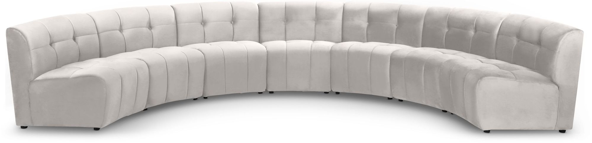 Limitless 170" 7-Piece Modular Velvet Sectional