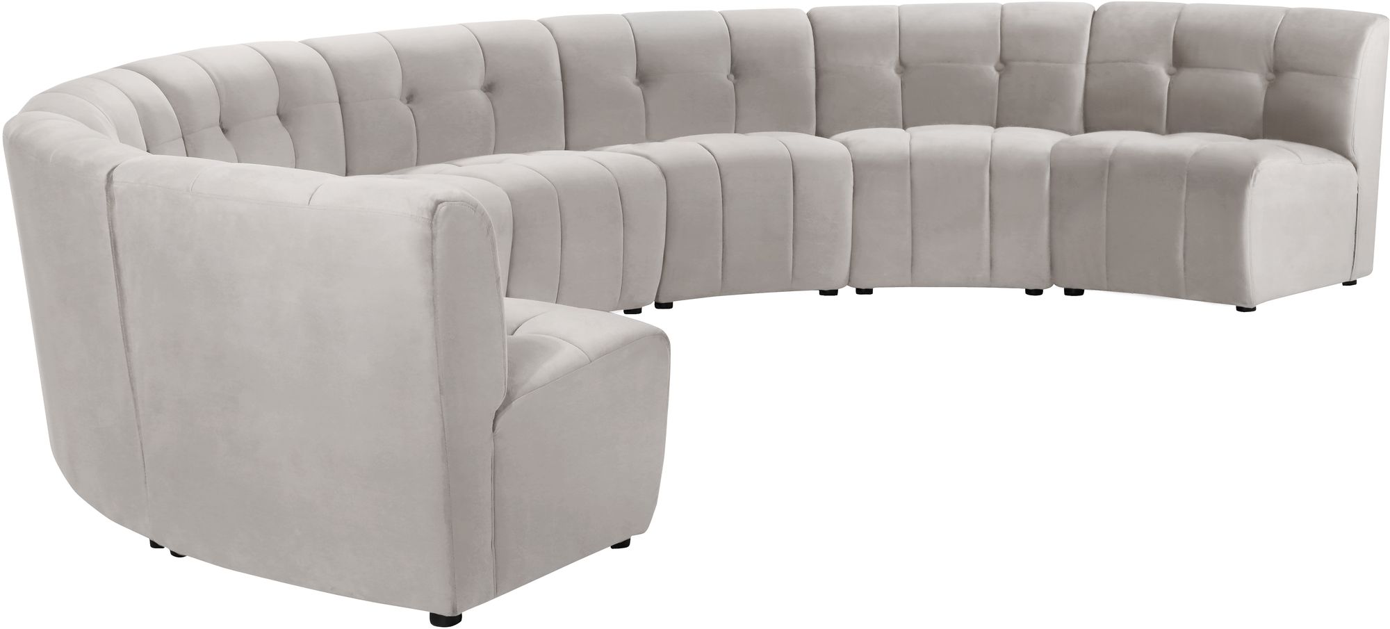 Limitless 173" 8-Piece Modular Velvet Sectional