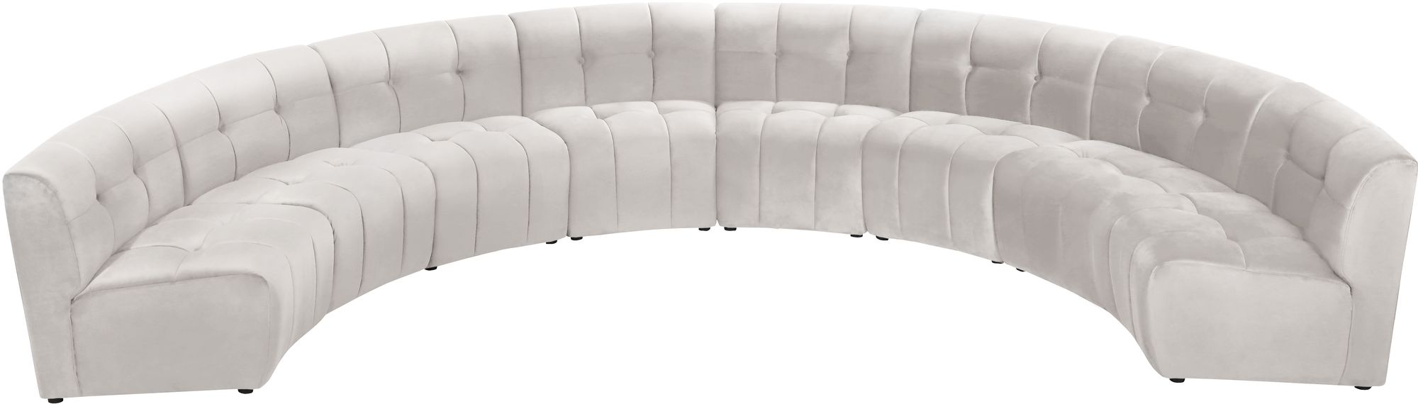 Limitless 173" 8-Piece Modular Velvet Sectional