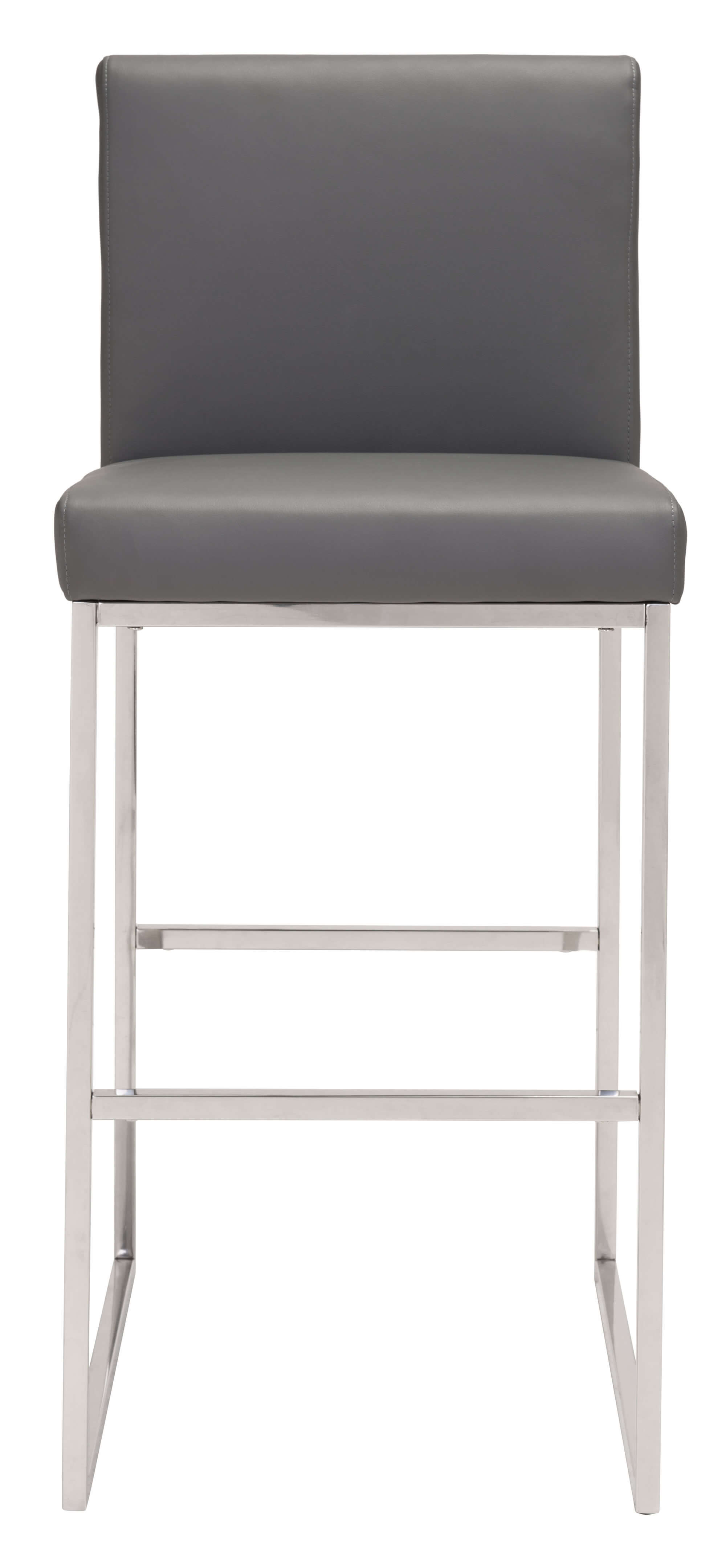 Genoa Barstool, Gray by Zuo Modern