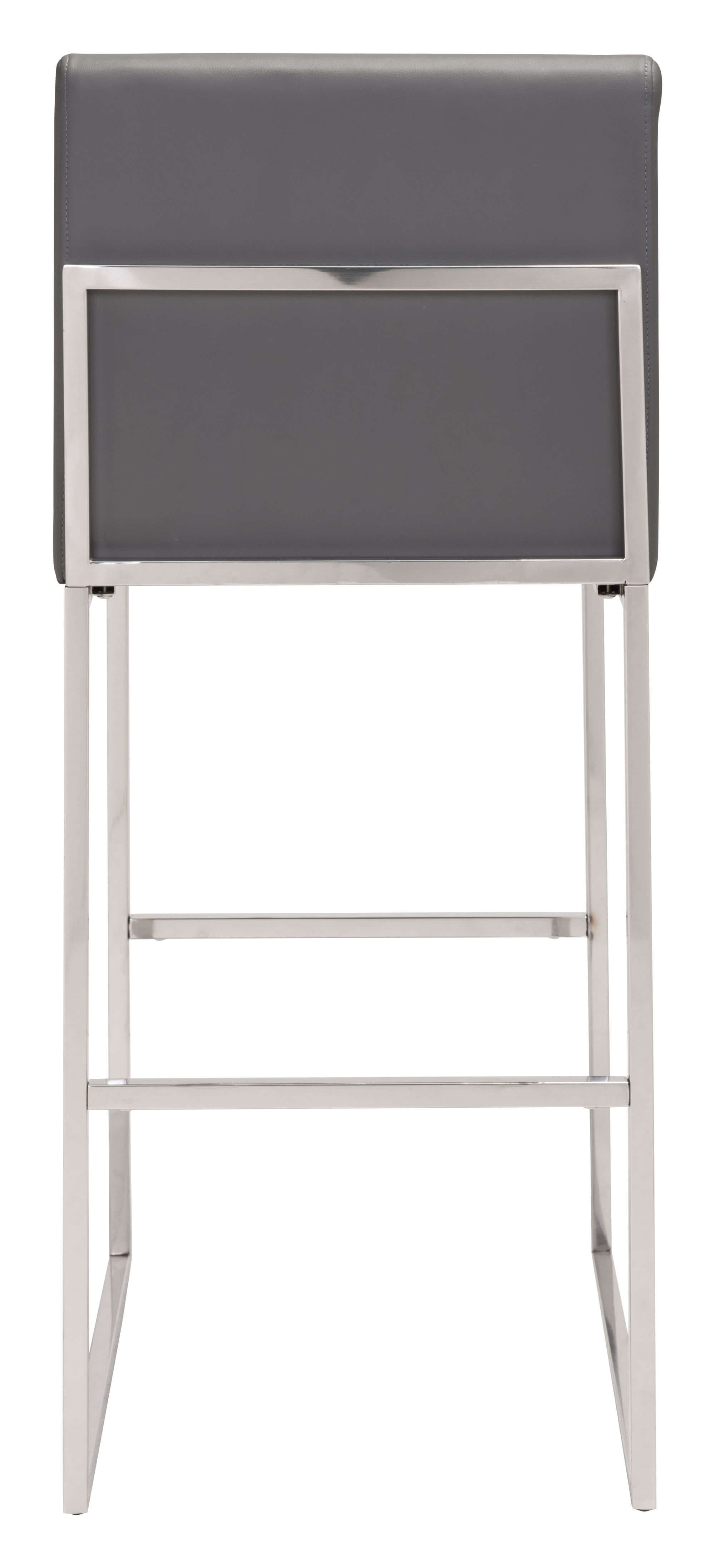 Genoa Barstool, Gray by Zuo Modern