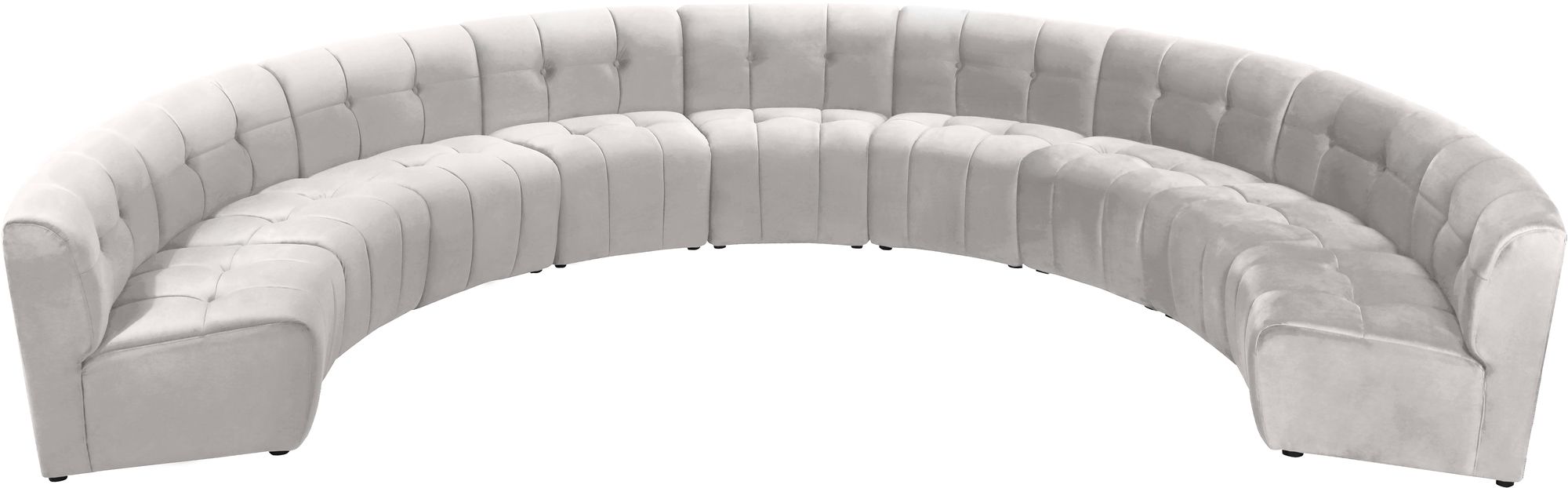 Limitless 173" 9-Piece Modular Velvet Sectional
