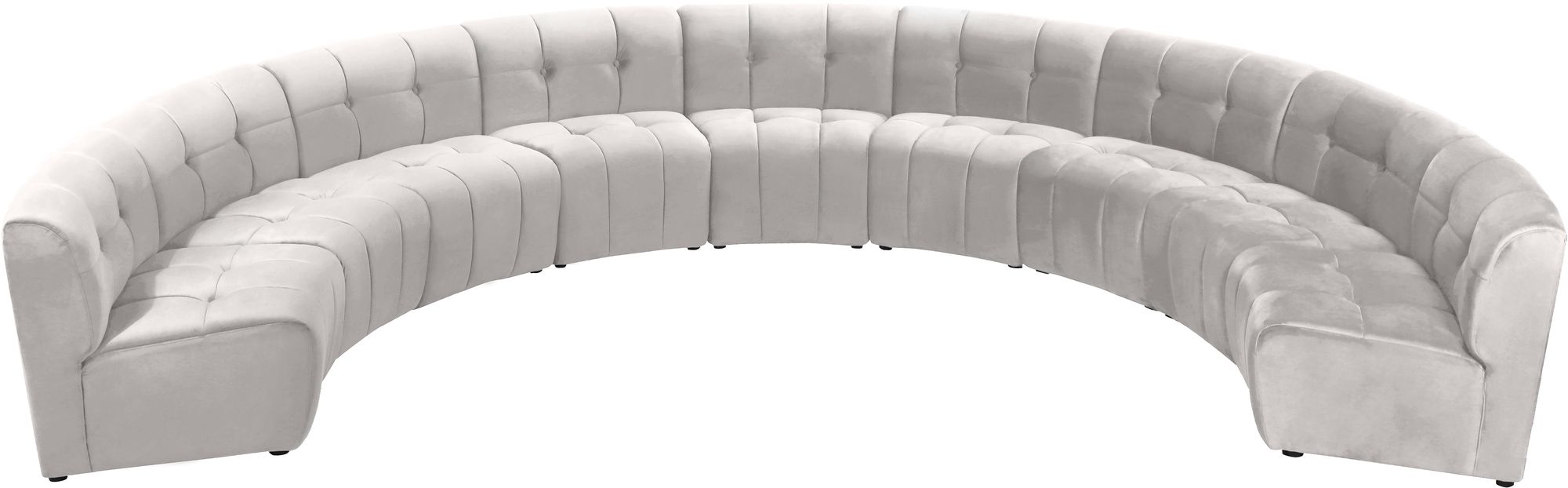 Limitless 173" 9-Piece Modular Velvet Sectional