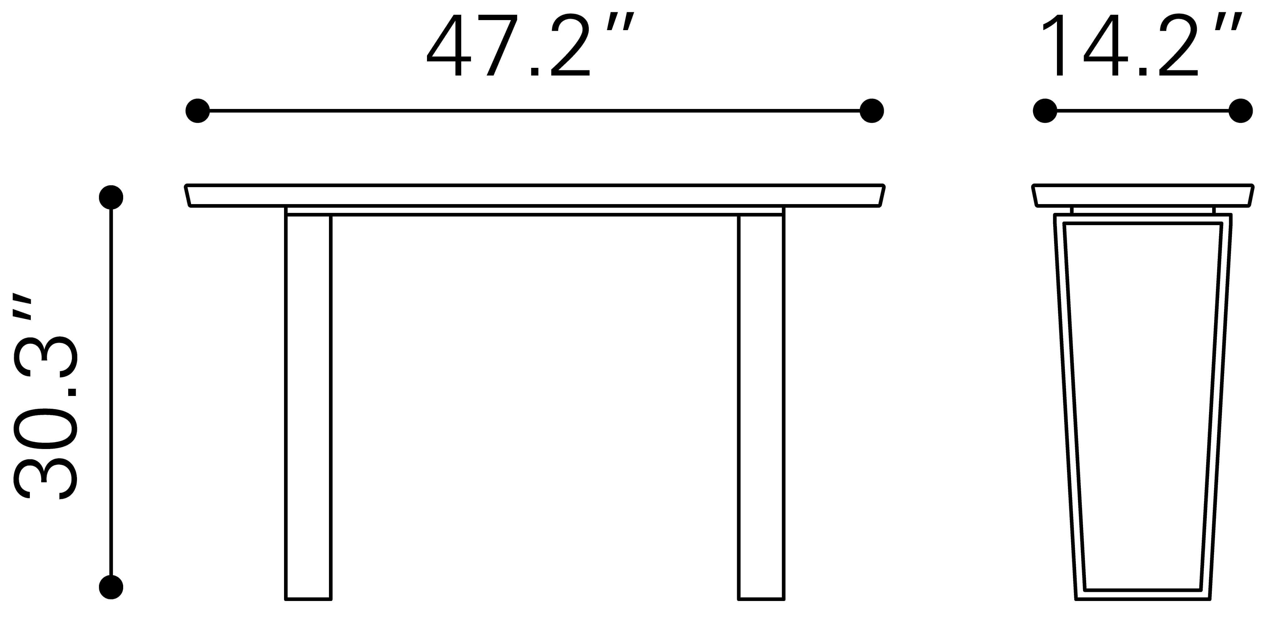 Atlas Faux Marble Console Table