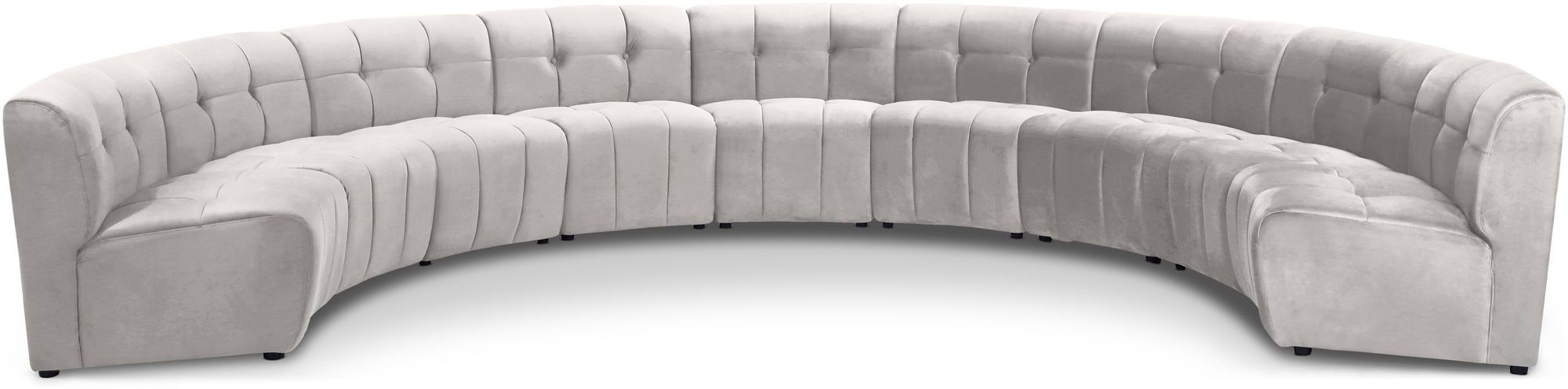Limitless 173" 9-Piece Modular Velvet Sectional