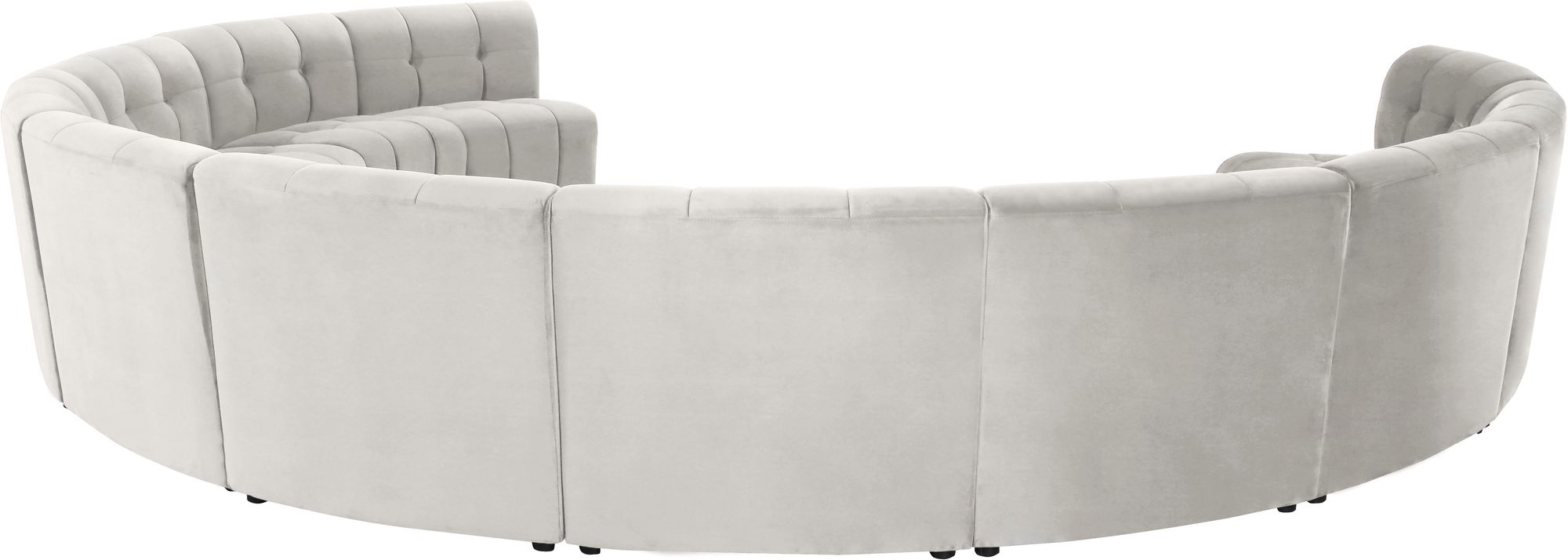 Limitless 173" 11-Piece Modular Velvet Sectional