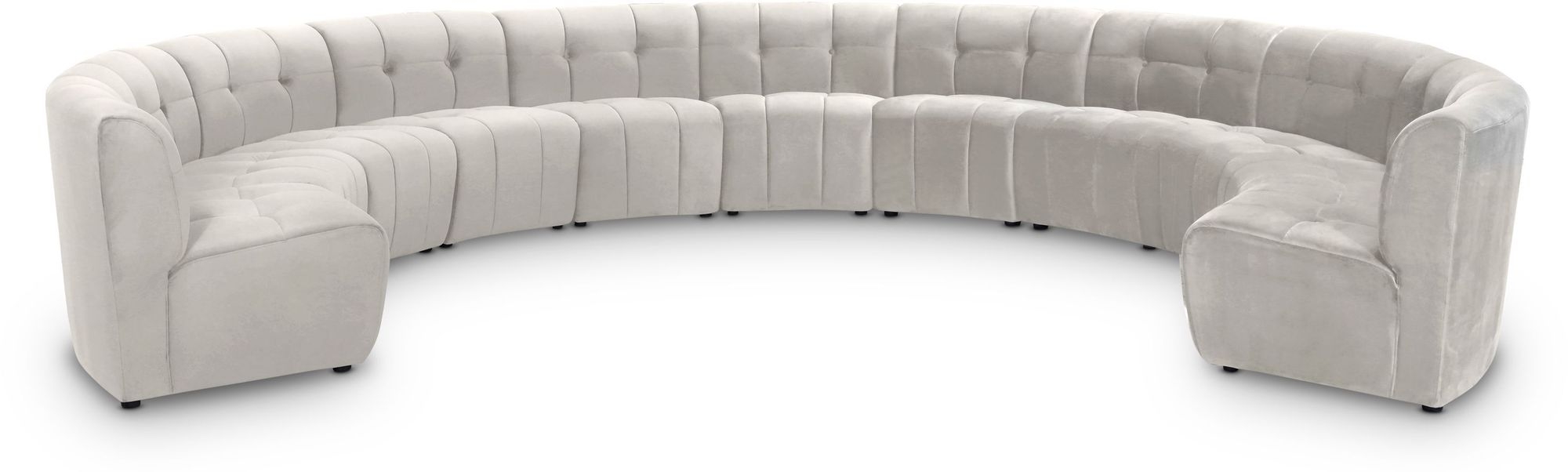 Limitless 173" 11-Piece Modular Velvet Sectional