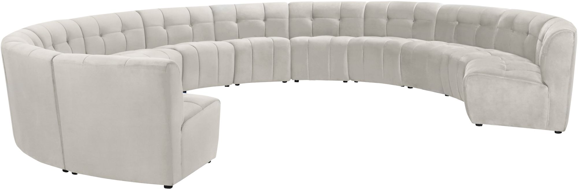 Limitless 173" 12-Piece Modular Velvet Sectional