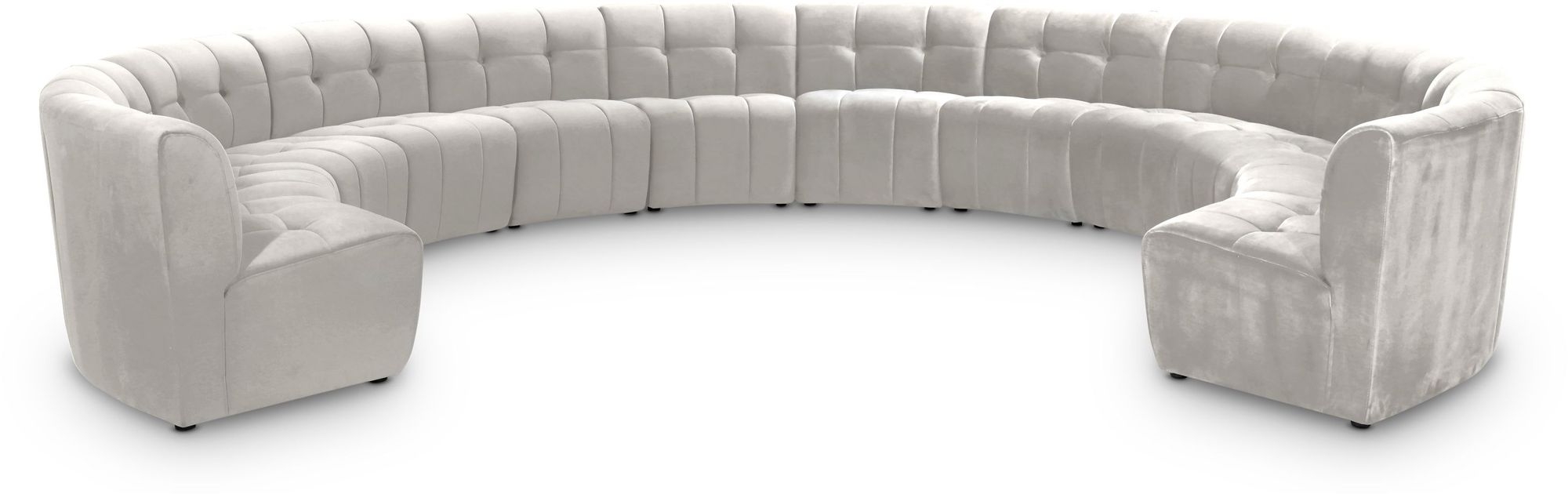 Limitless 173" 12-Piece Modular Velvet Sectional