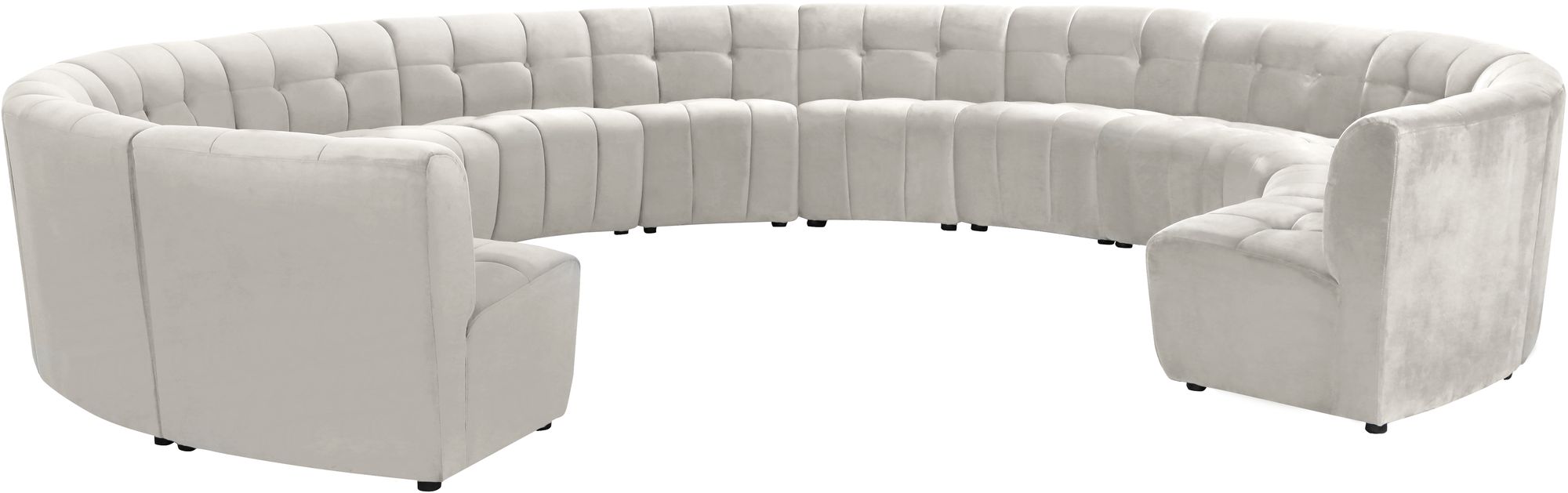 Limitless 173" 13-Piece Modular Velvet Sectional