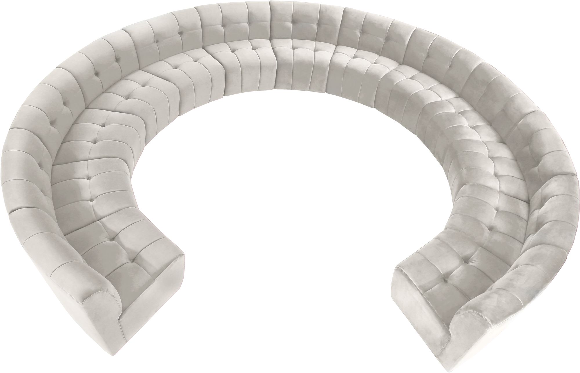 Limitless 173" 13-Piece Modular Velvet Sectional