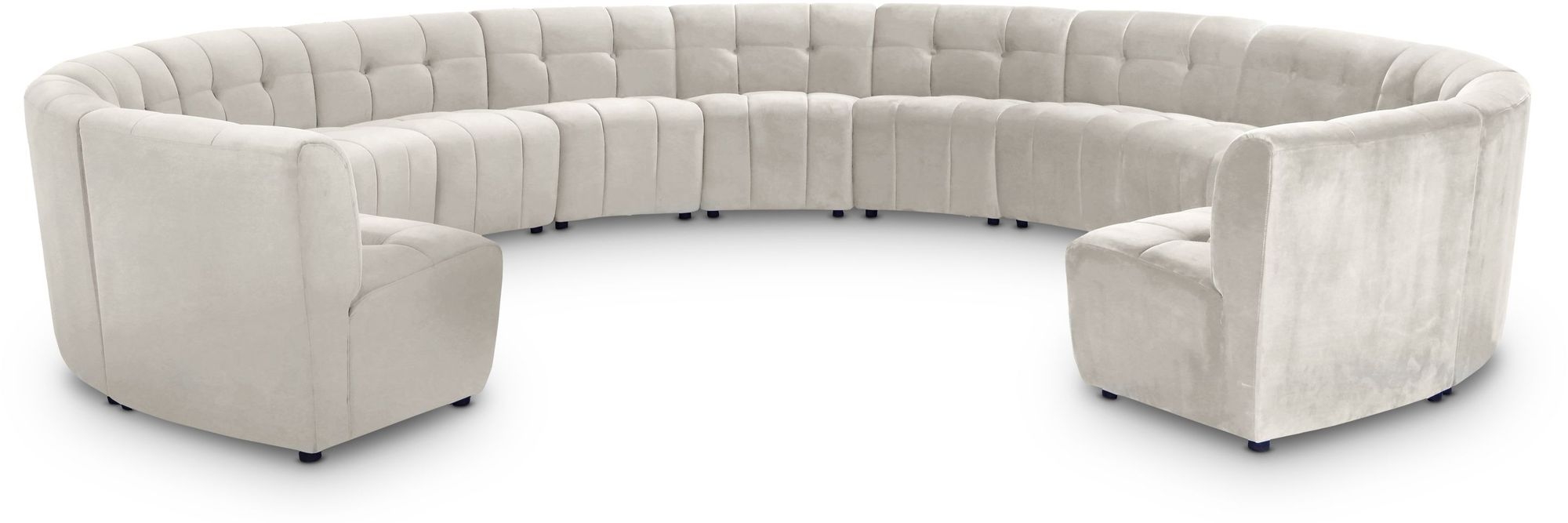Limitless 173" 13-Piece Modular Velvet Sectional
