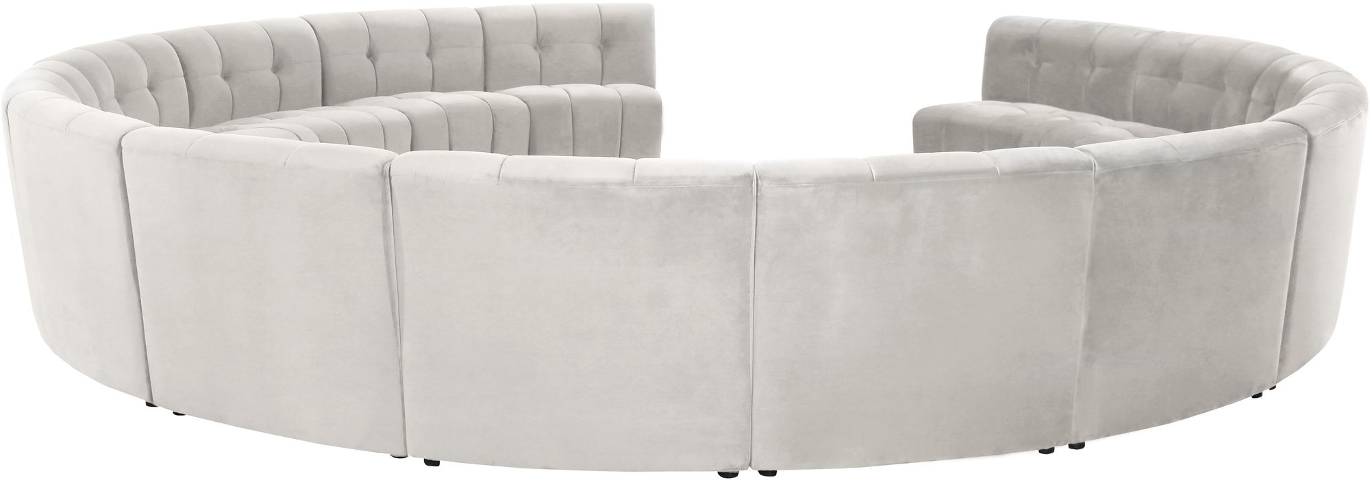Limitless 173" 14-Piece Modular Velvet Sectional