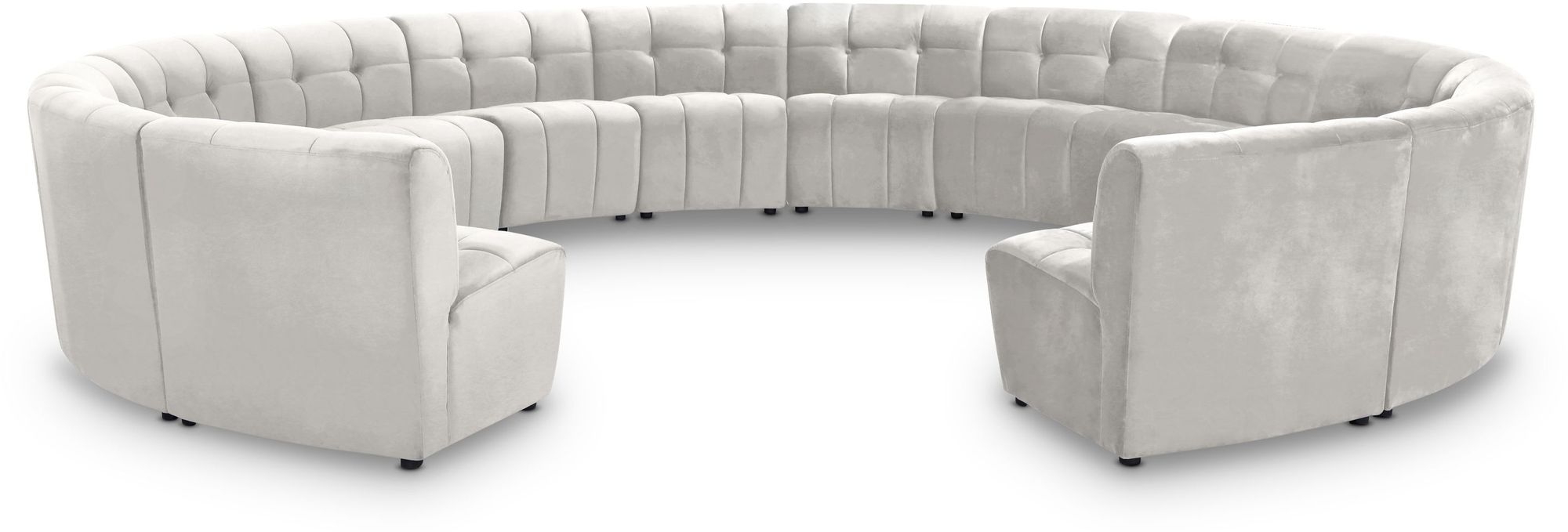 Limitless 173" 14-Piece Modular Velvet Sectional