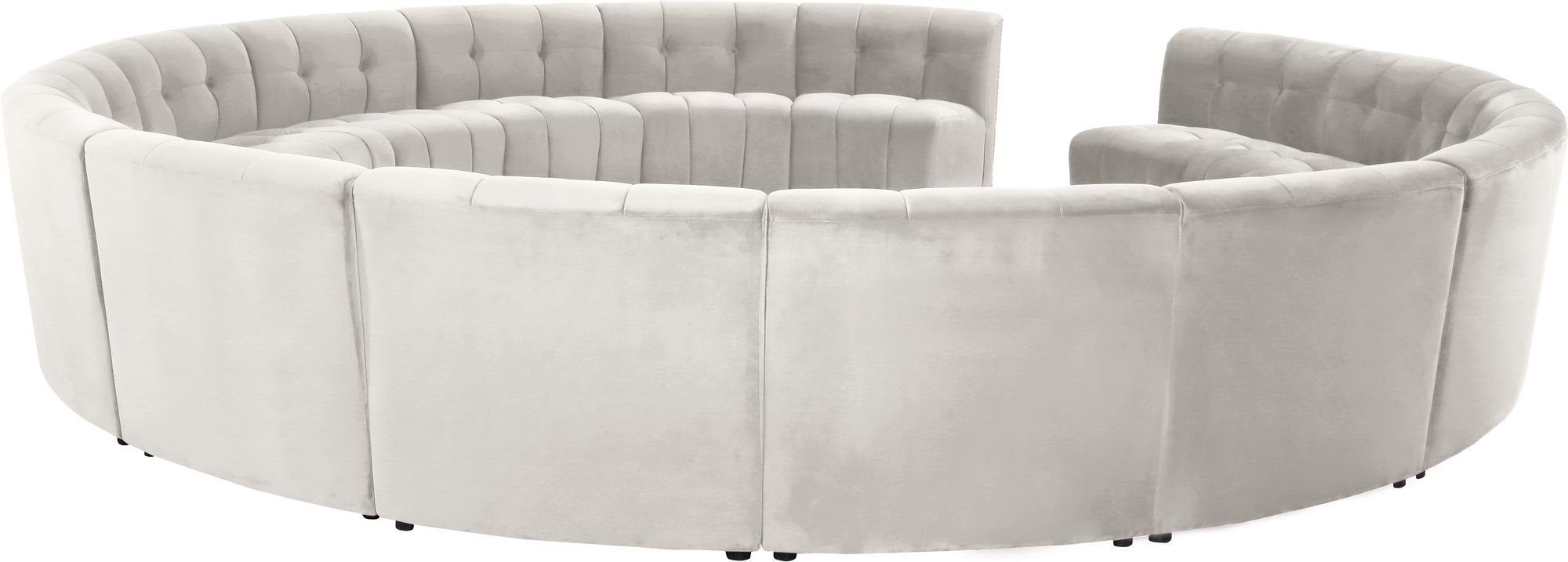 Limitless 173" 15-Piece Modular Velvet Sectional