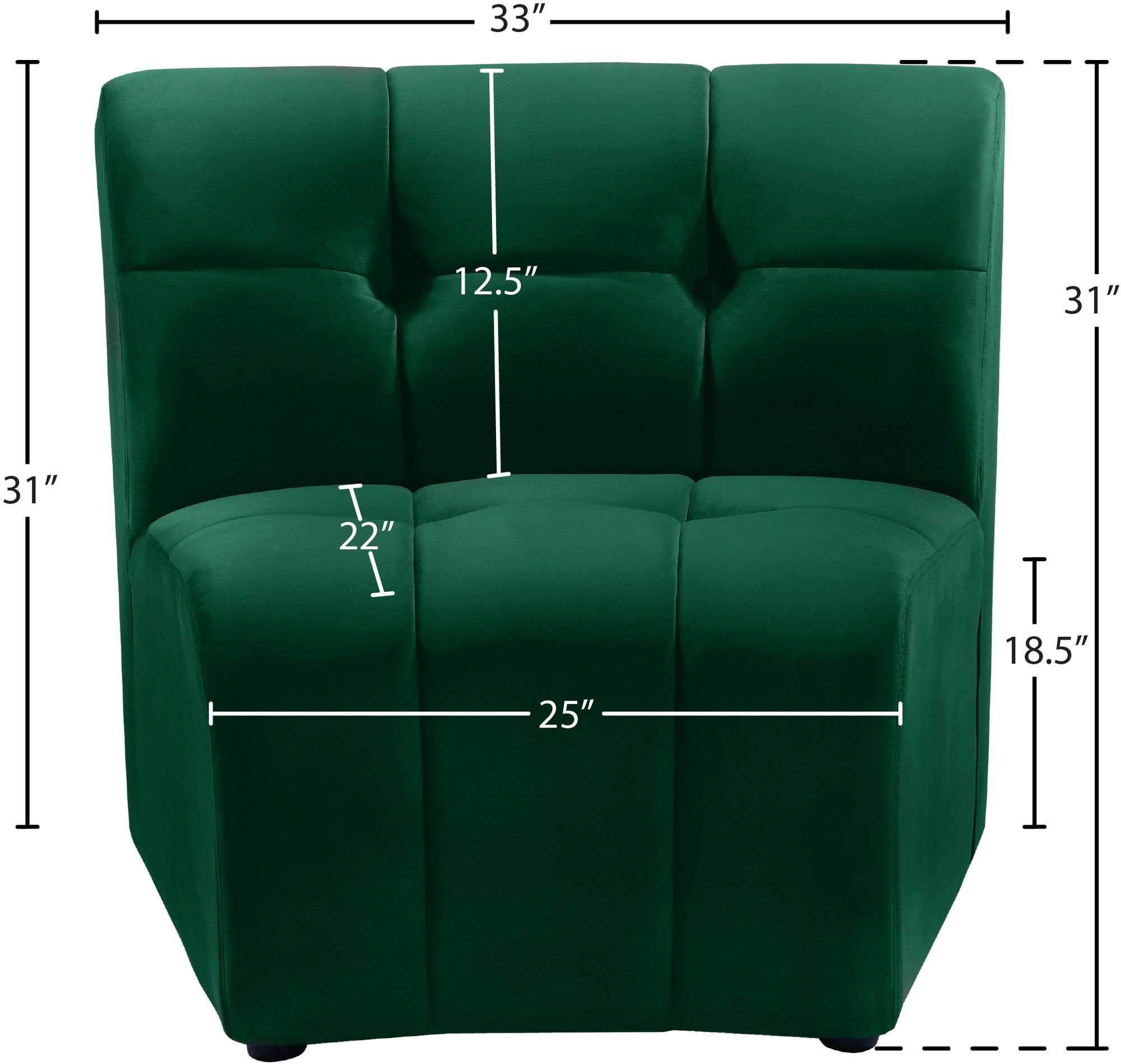 Limitless Modular Velvet Chair