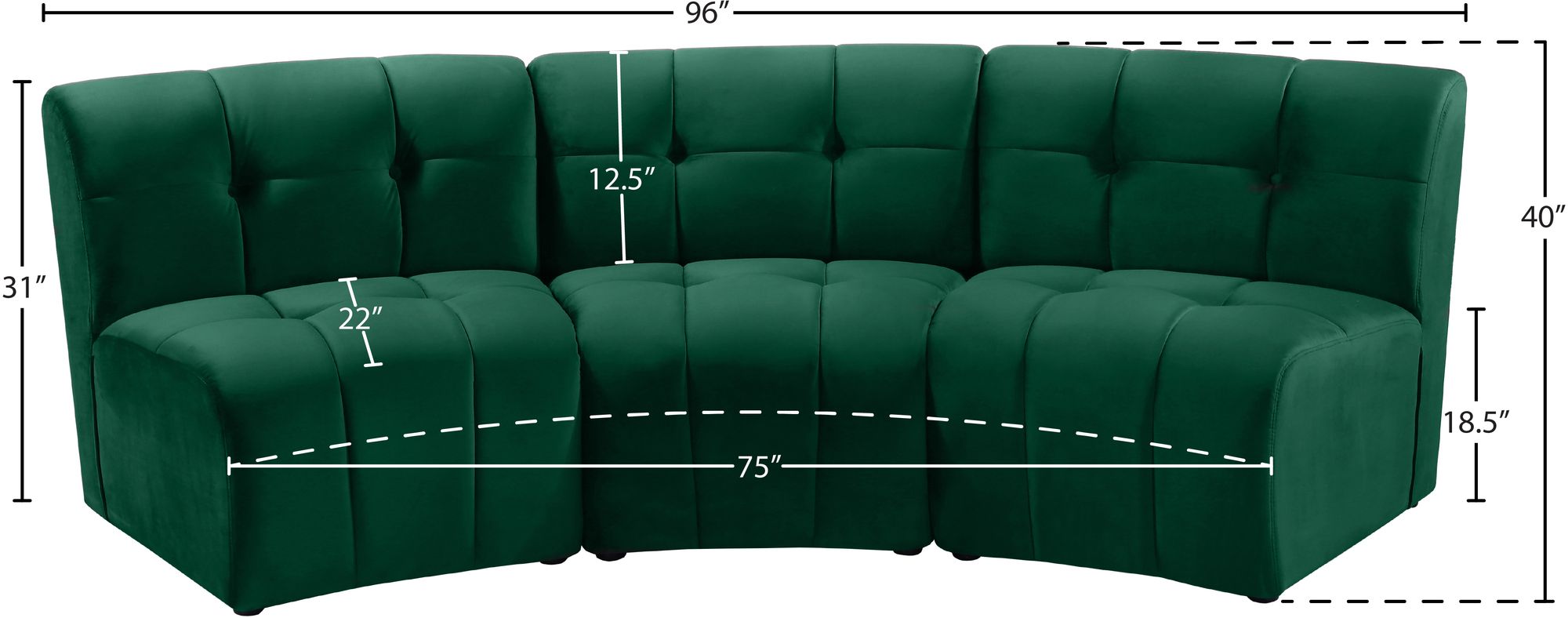 Limitless Modular Velvet Sofa