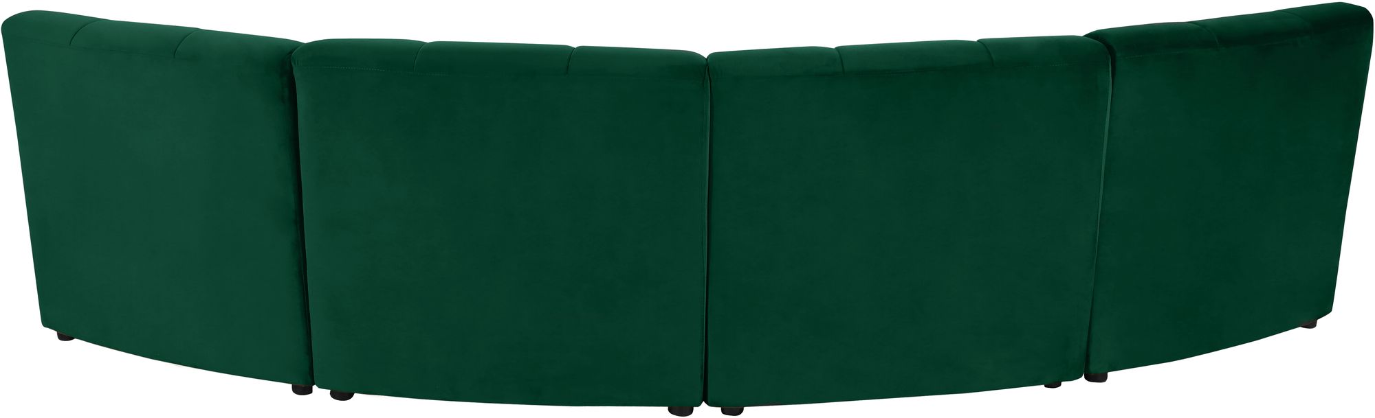 Limitless 123" 4-Piece Modular Velvet Sectional