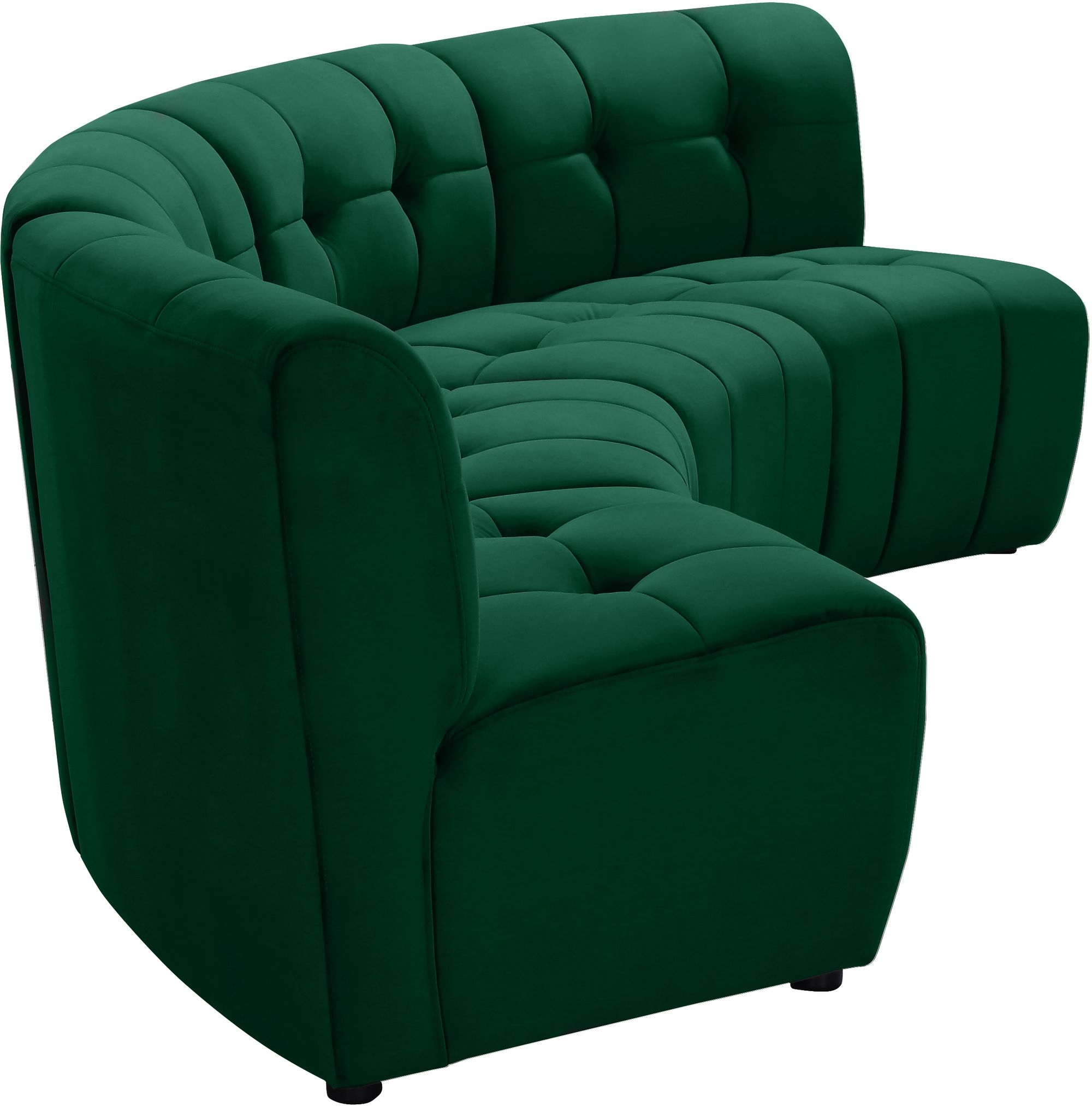 Limitless 145" 5-Piece Modular Velvet Sectional