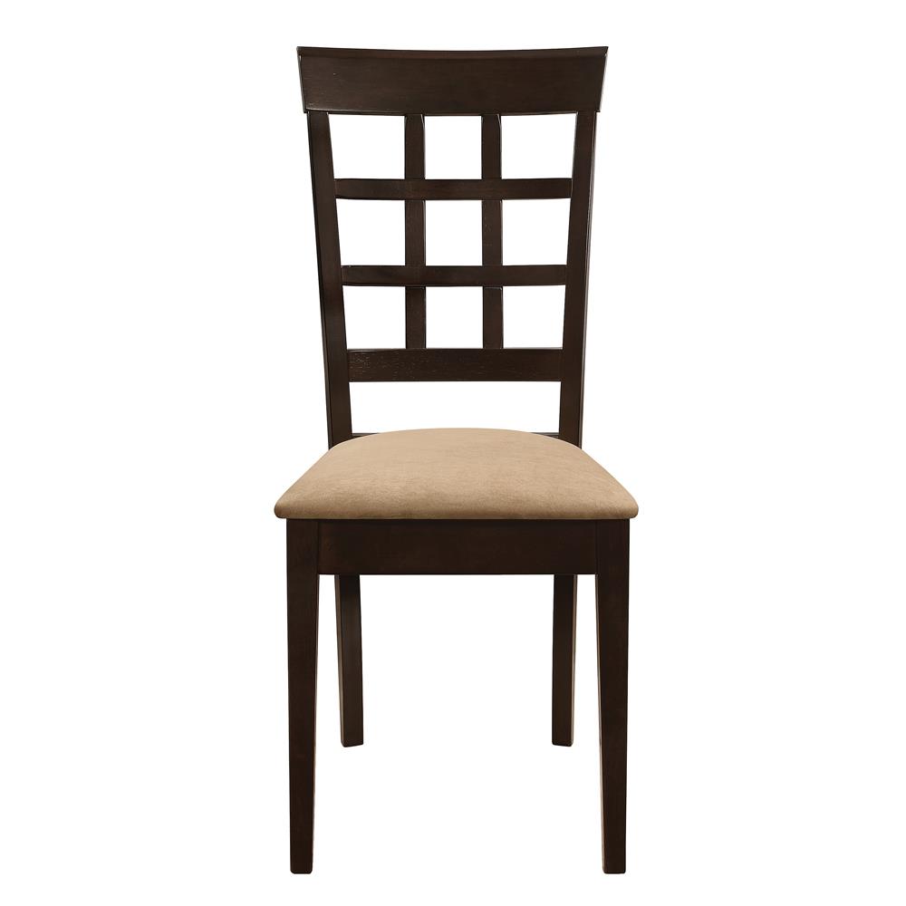 Gabriel Microfiber Lattice Back Side Chair