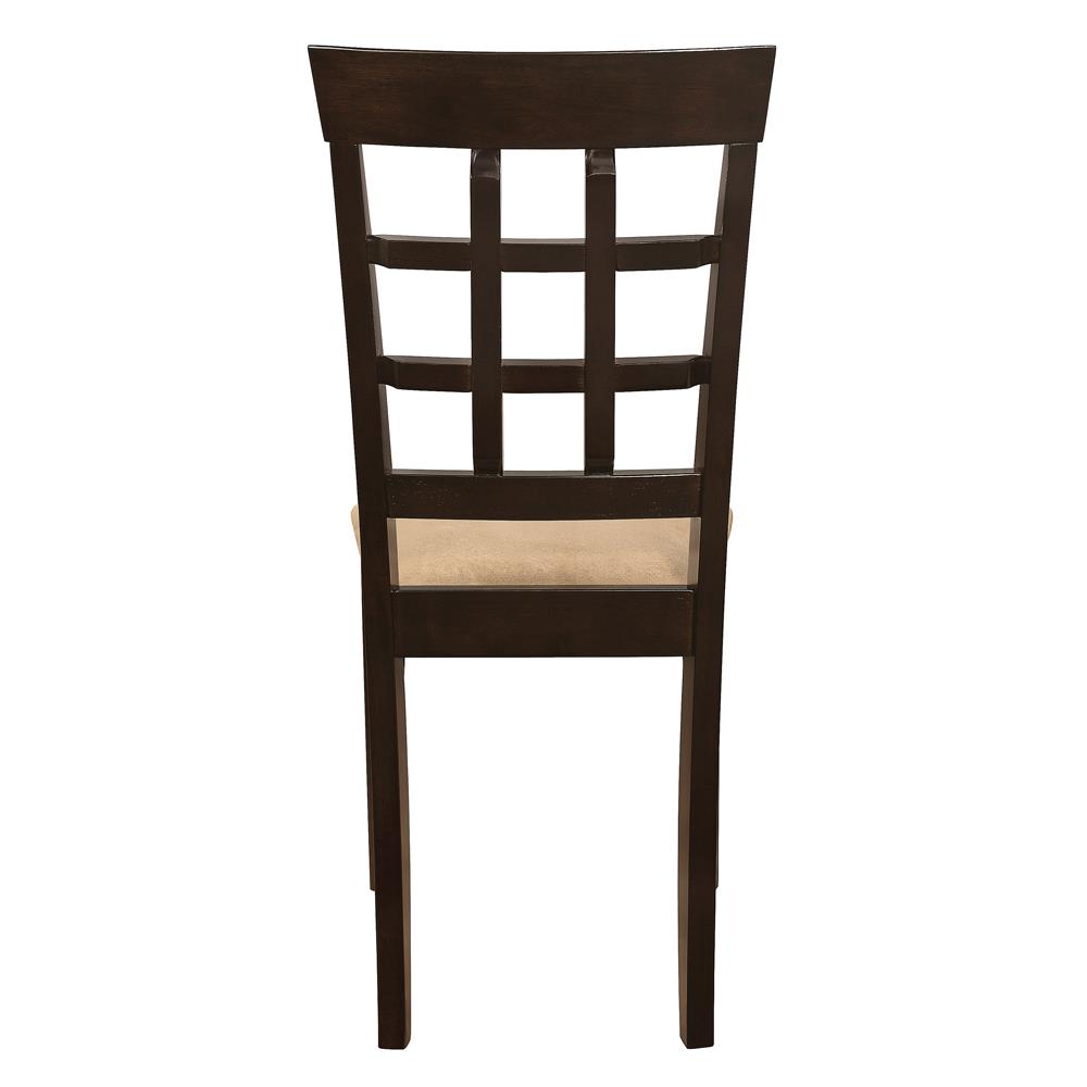 Gabriel Microfiber Lattice Back Side Chair