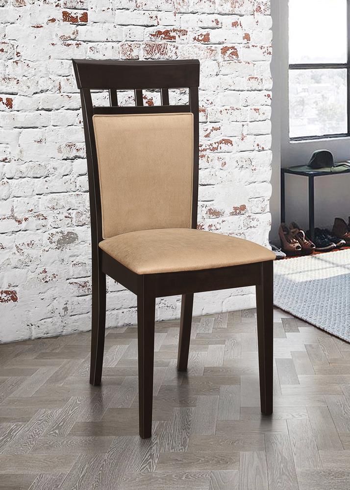 Gabriel Microfiber Side Chair with Upholstered Back