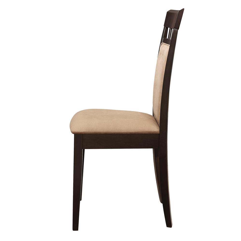 Gabriel Microfiber Side Chair with Upholstered Back