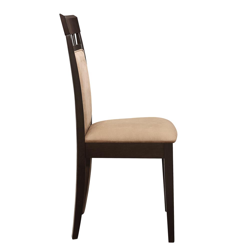 Gabriel Microfiber Side Chair with Upholstered Back