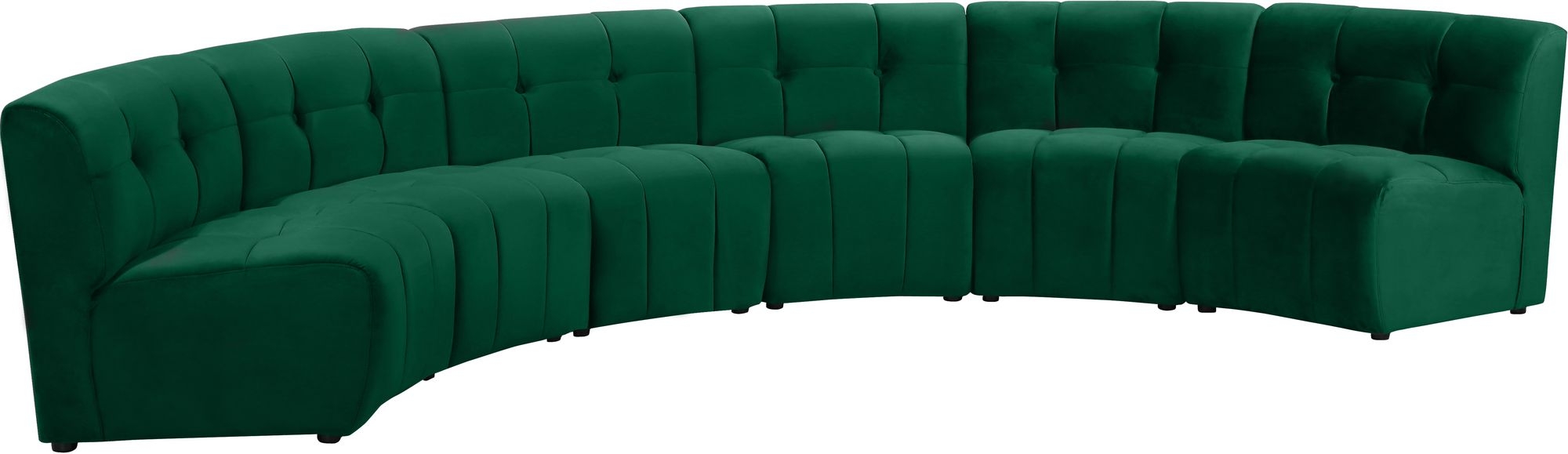 Limitless 161" 6-Piece Modular Velvet Sectional