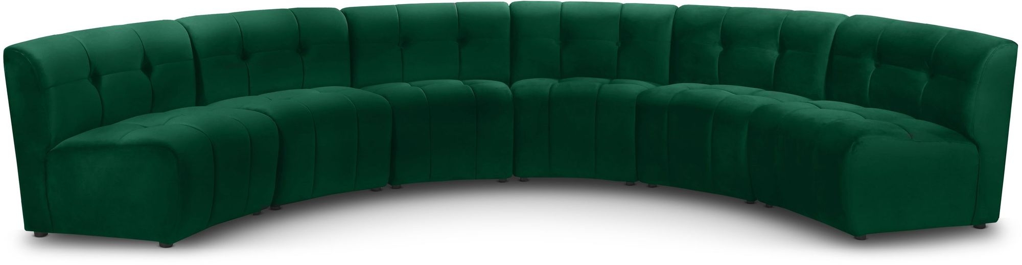 Limitless 161" 6-Piece Modular Velvet Sectional