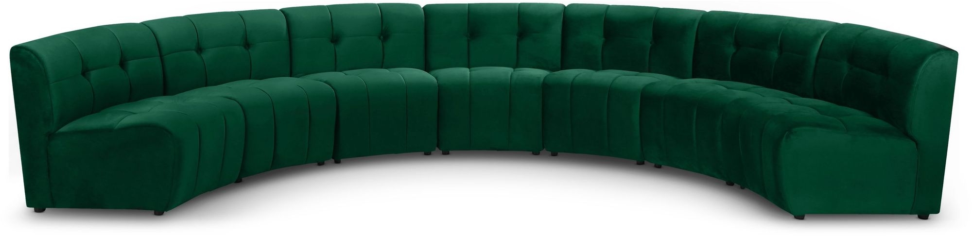 Limitless 170" 7-Piece Modular Velvet Sectional