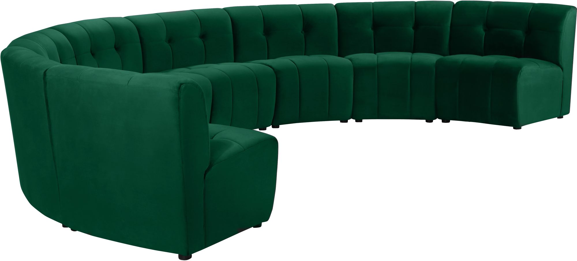 Limitless 173" 8-Piece Modular Velvet Sectional