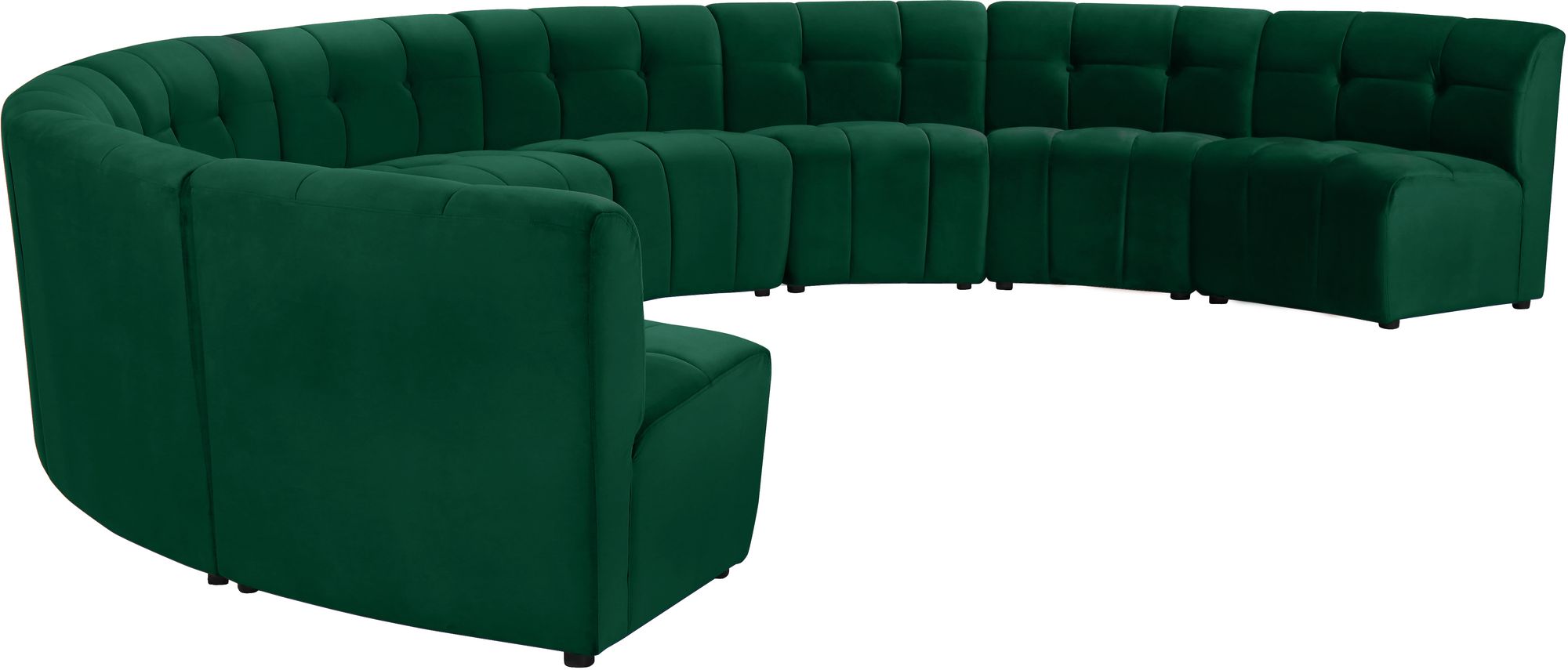 Limitless 173" 9-Piece Modular Velvet Sectional