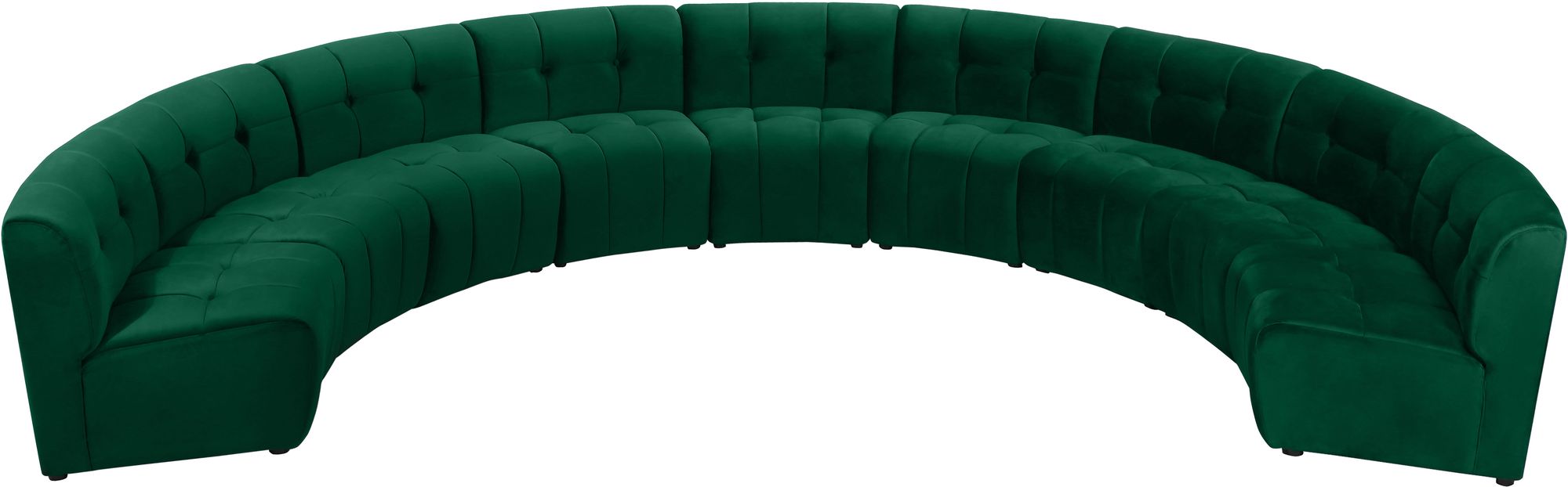 Limitless 173" 9-Piece Modular Velvet Sectional