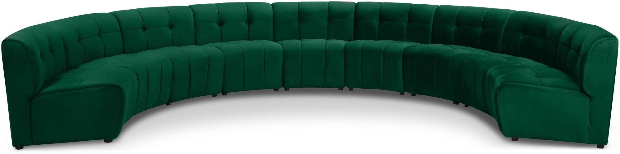 Limitless 173" 9-Piece Modular Velvet Sectional