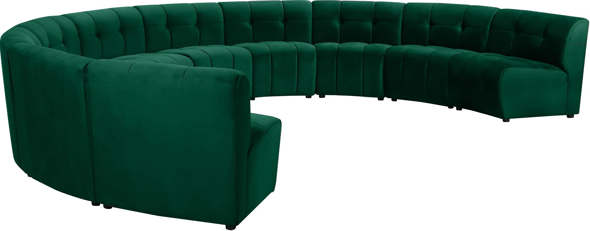 Limitless 173" 10-Piece Modular Velvet Sectional