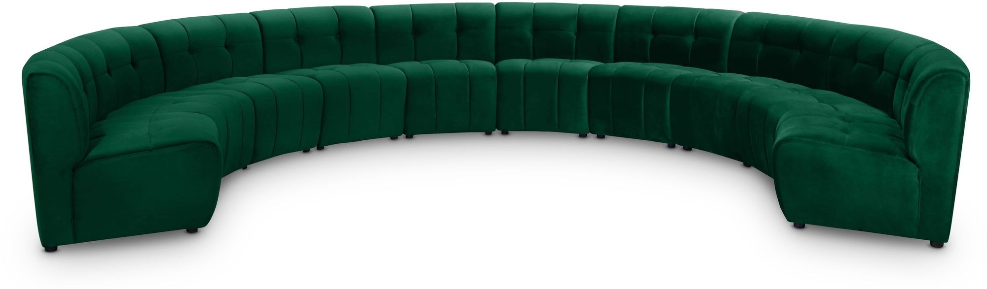 Limitless 173" 10-Piece Modular Velvet Sectional