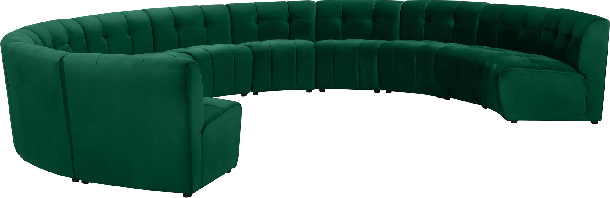 Limitless 173" 11-Piece Modular Velvet Sectional