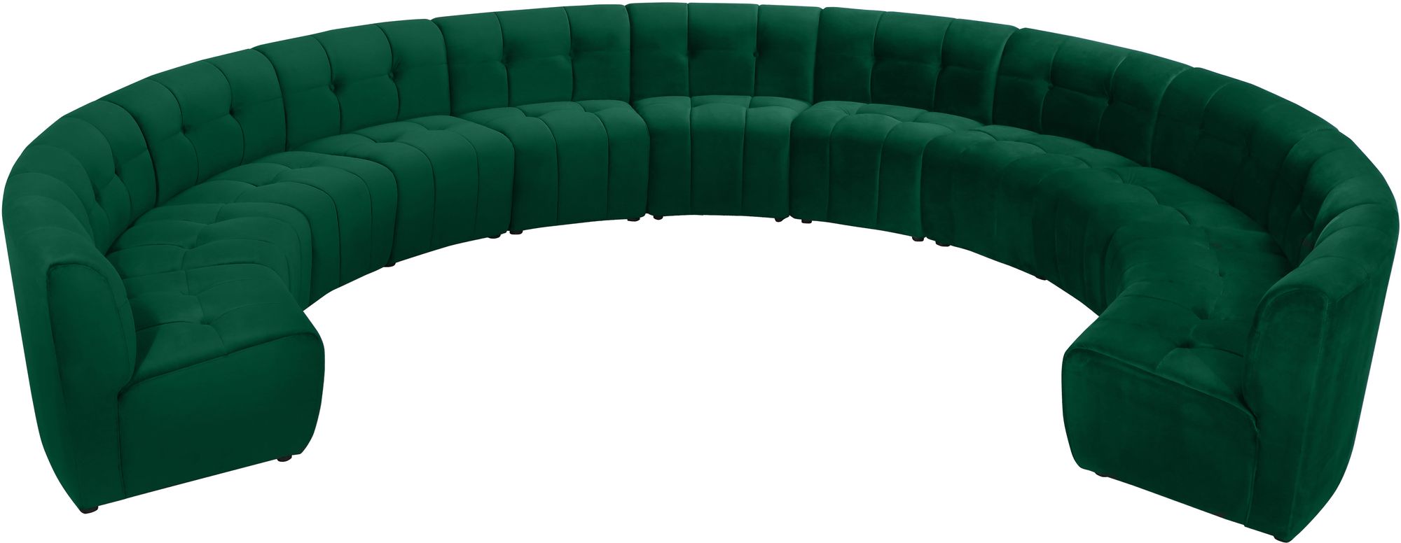 Limitless 173" 11-Piece Modular Velvet Sectional