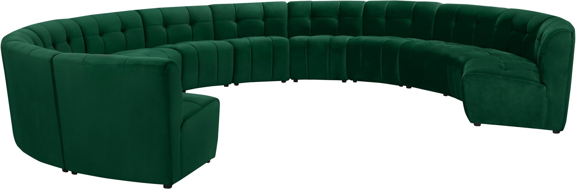 Limitless 173" 12-Piece Modular Velvet Sectional