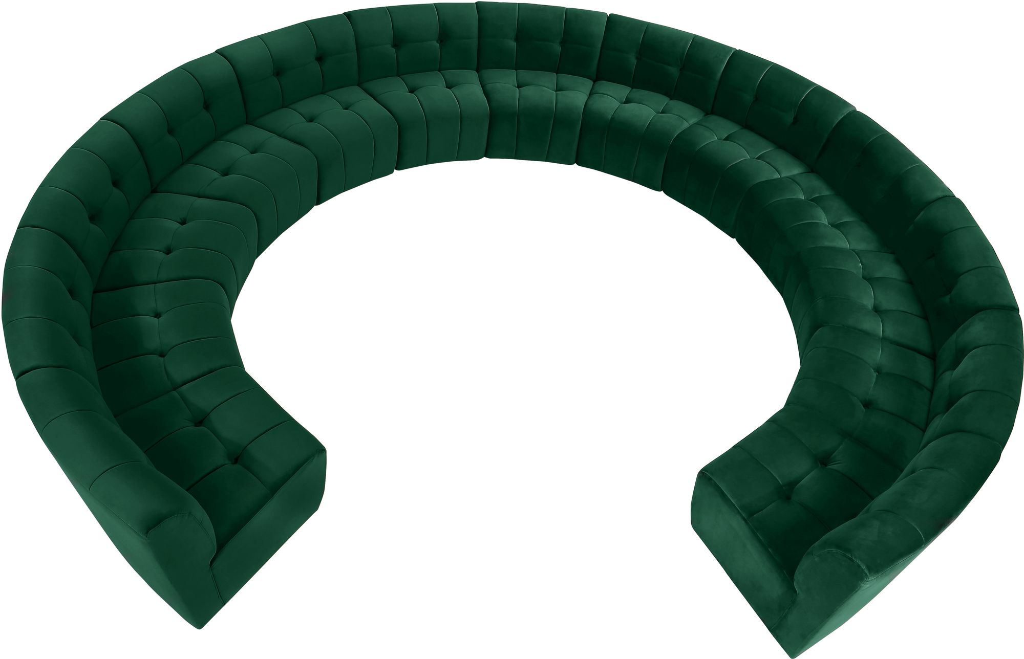 Limitless 173" 13-Piece Modular Velvet Sectional