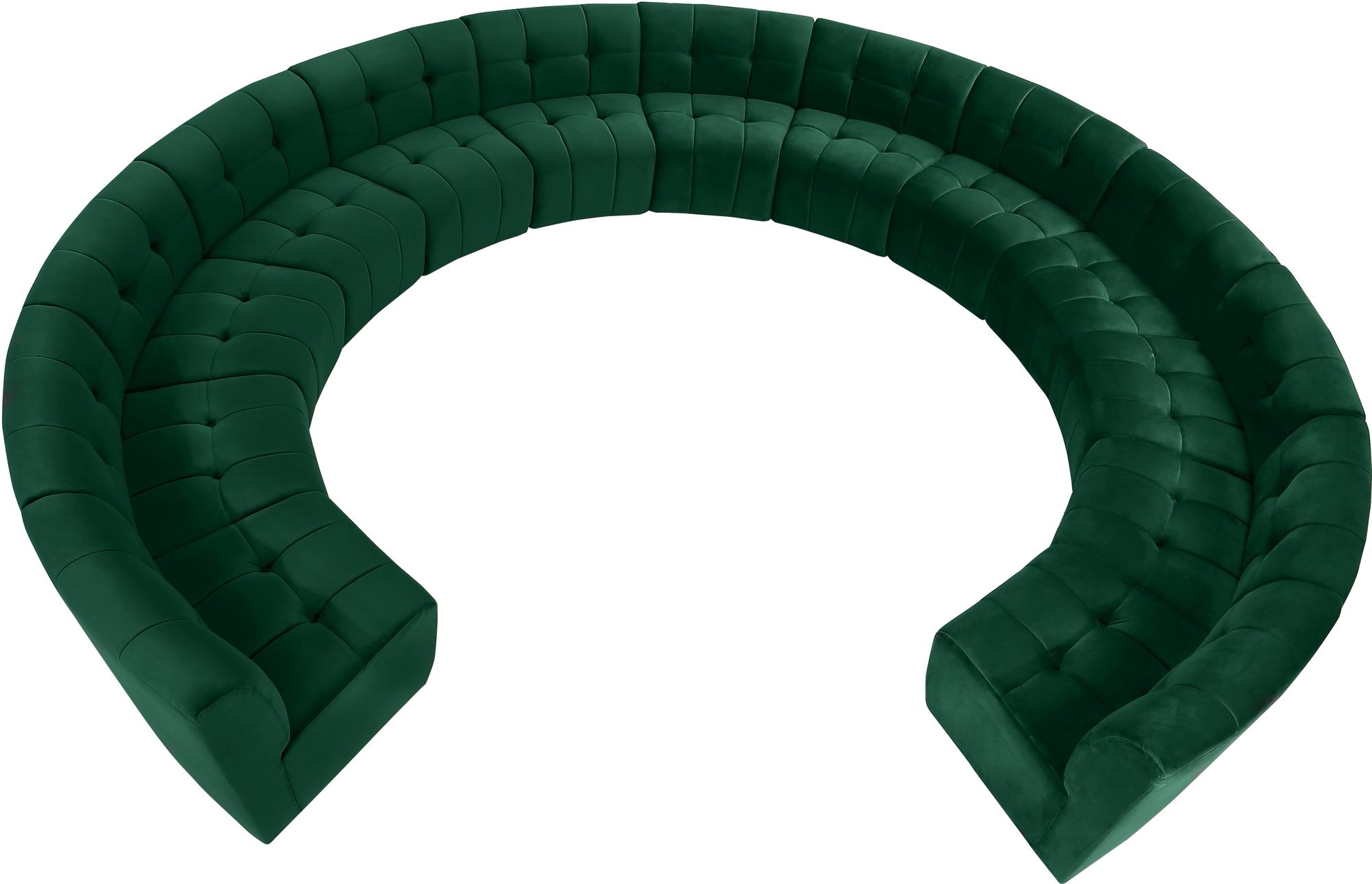 Limitless 173" 13-Piece Modular Velvet Sectional