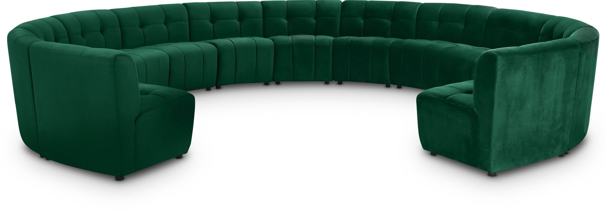 Limitless 173" 13-Piece Modular Velvet Sectional