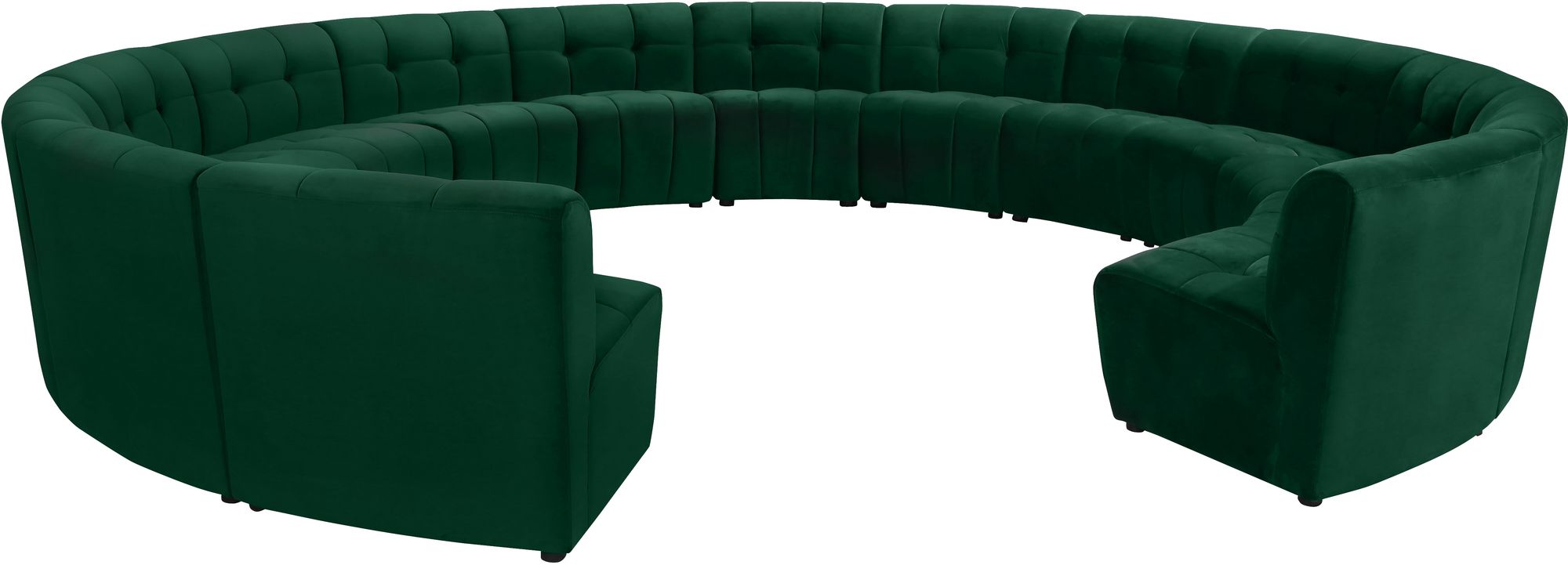Limitless 173" 14-Piece Modular Velvet Sectional