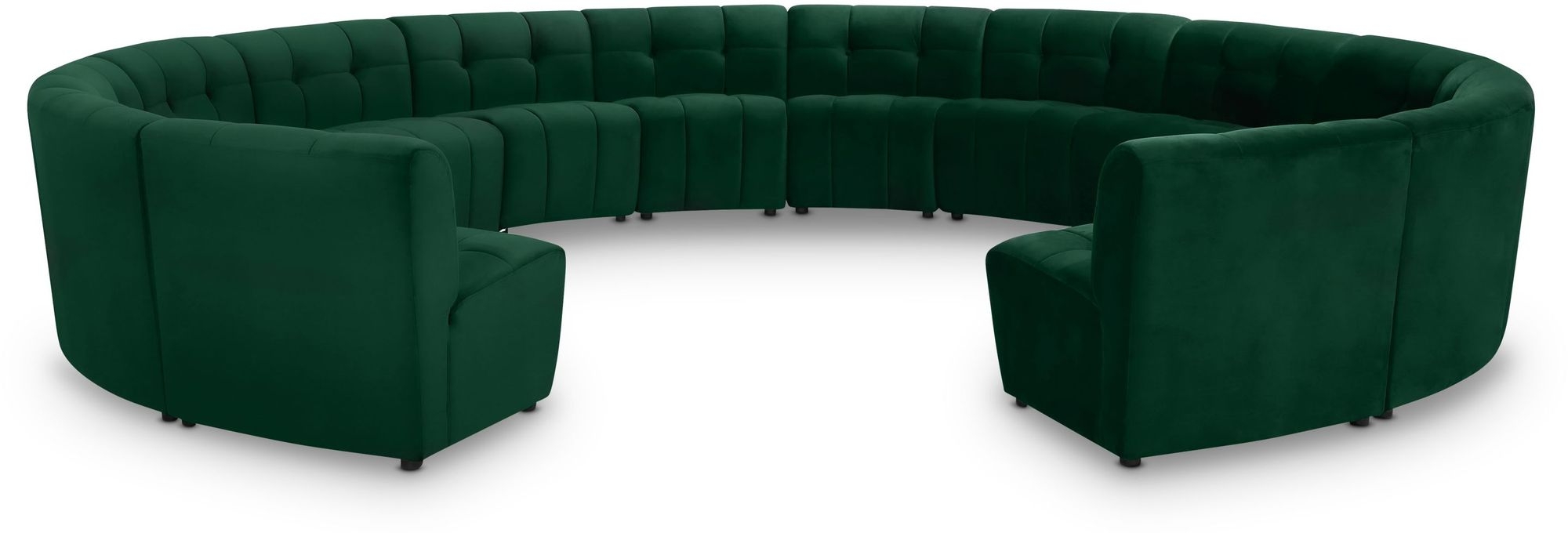 Limitless 173" 14-Piece Modular Velvet Sectional