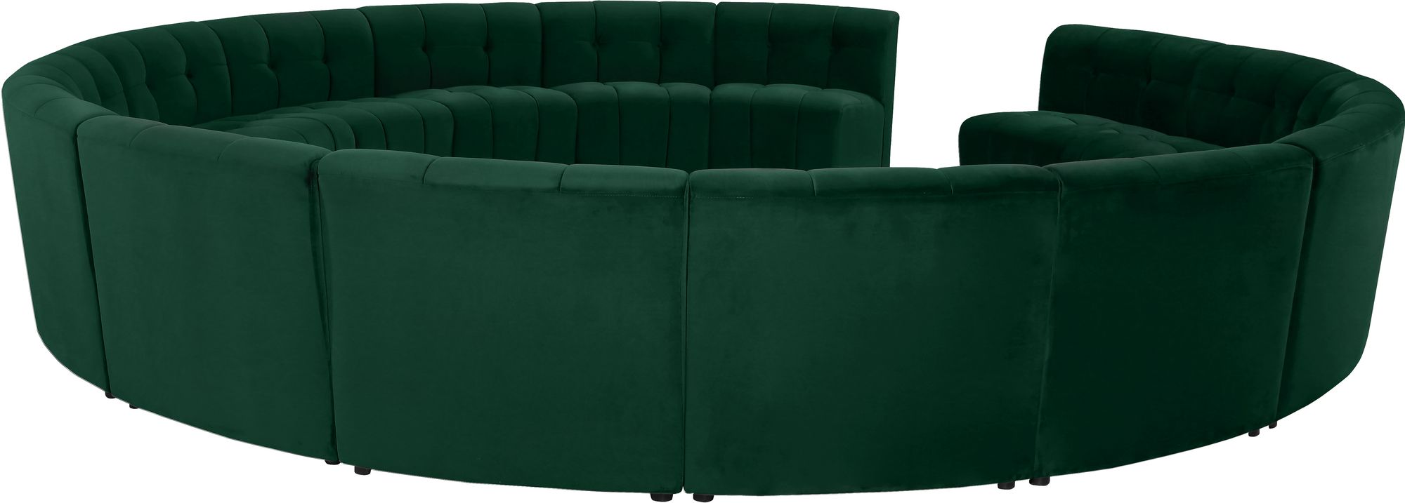 Limitless 173" 15-Piece Modular Velvet Sectional