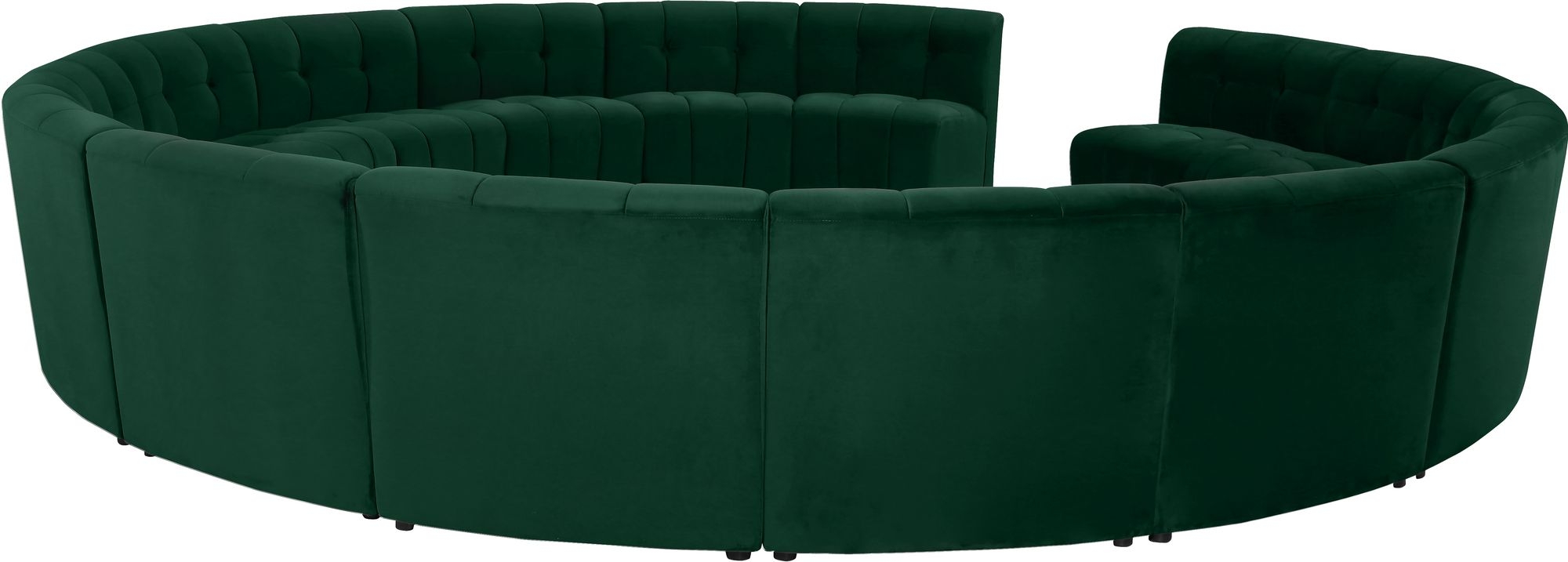 Limitless 173" 15-Piece Modular Velvet Sectional